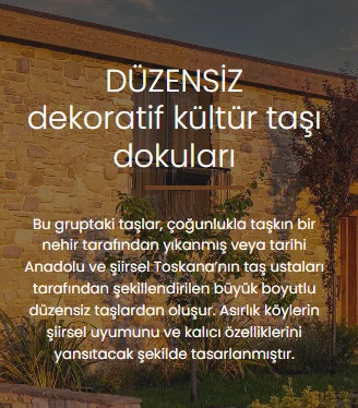 Düzensiz taş modelleri