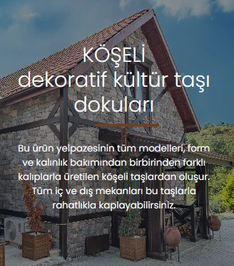 Köşeli taş modelleri