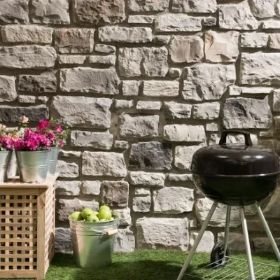 Villa bahçelerinin vazgeçilmez dekorasyon ürünü olan dekoratif taş kaplamları