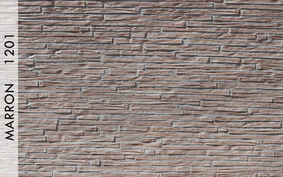 Breccia Ahşap Panel Marron renk ve doku görünümü