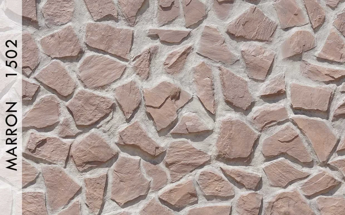 Rocc Taş Panel Marron renk ve doku görünümü