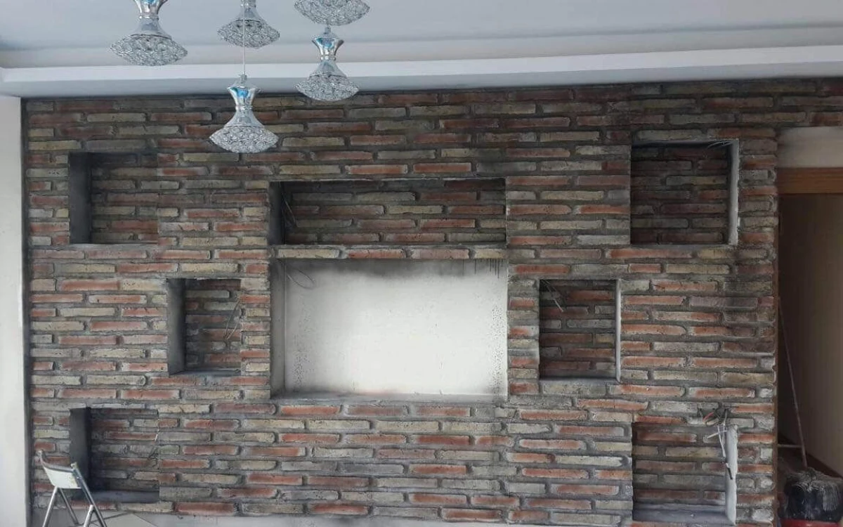 Asur Tuğla Panel Verde renk ve doku görünümü