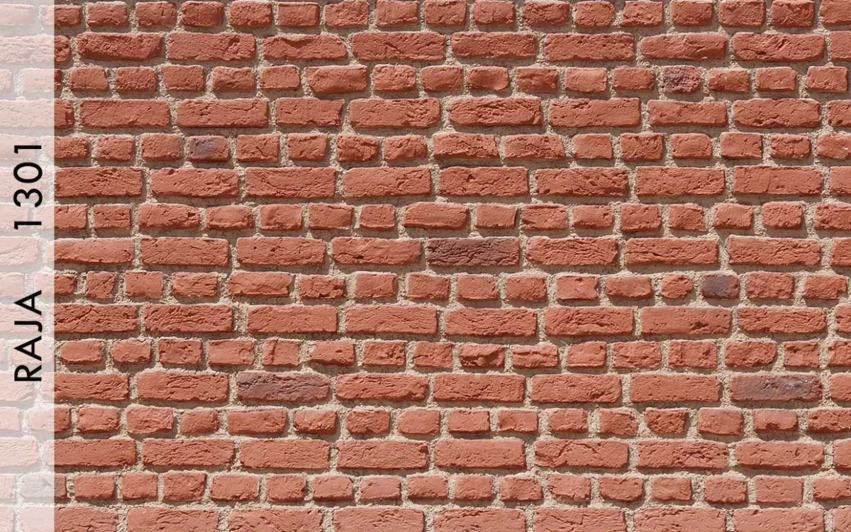Ladrillo Tuğla Panel Raja renk ve doku görünümü
