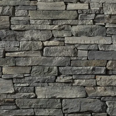 Dakota Gray Hill Drystacked Dekoratif Taş