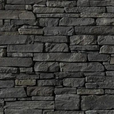 Dakota Gray Obsidian Drystacked Dekoratif Taş
