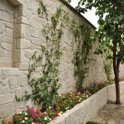 Troy Kültür Taşı ile Bahçe Duvarı Dekorasyonu