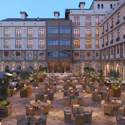 Petra Kültür Taşı Otel Cafesi Modern Taş Kaplama