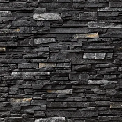Arcadia Black Rundle Dekoratif Taş