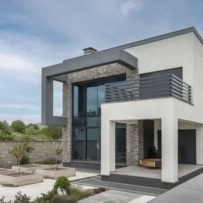 Dekoratif Taş Arcadia Ash Villa Uygulaması