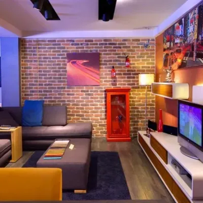 Dekoratif Tuğla Lava Cotto Caramel Tv Arakası Kaplama