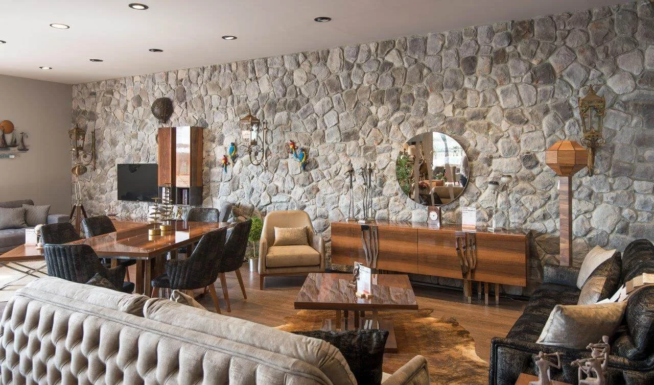 Atlas modeli salon duvarı kaplama uygulaması