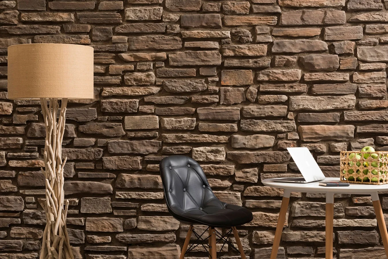 Canyon Craft kültür taşı iç mekân duvar kaplama uygulaması