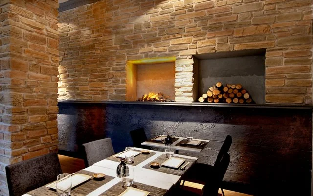 Canyon Craft kültür taşı restoran duvar kaplama uygulaması