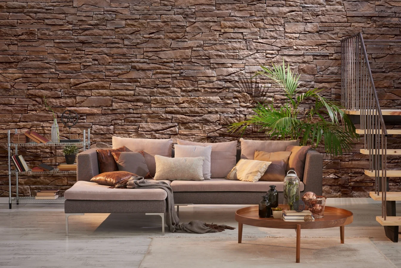 İnka kültür taşı Granat salon duvar kaplama