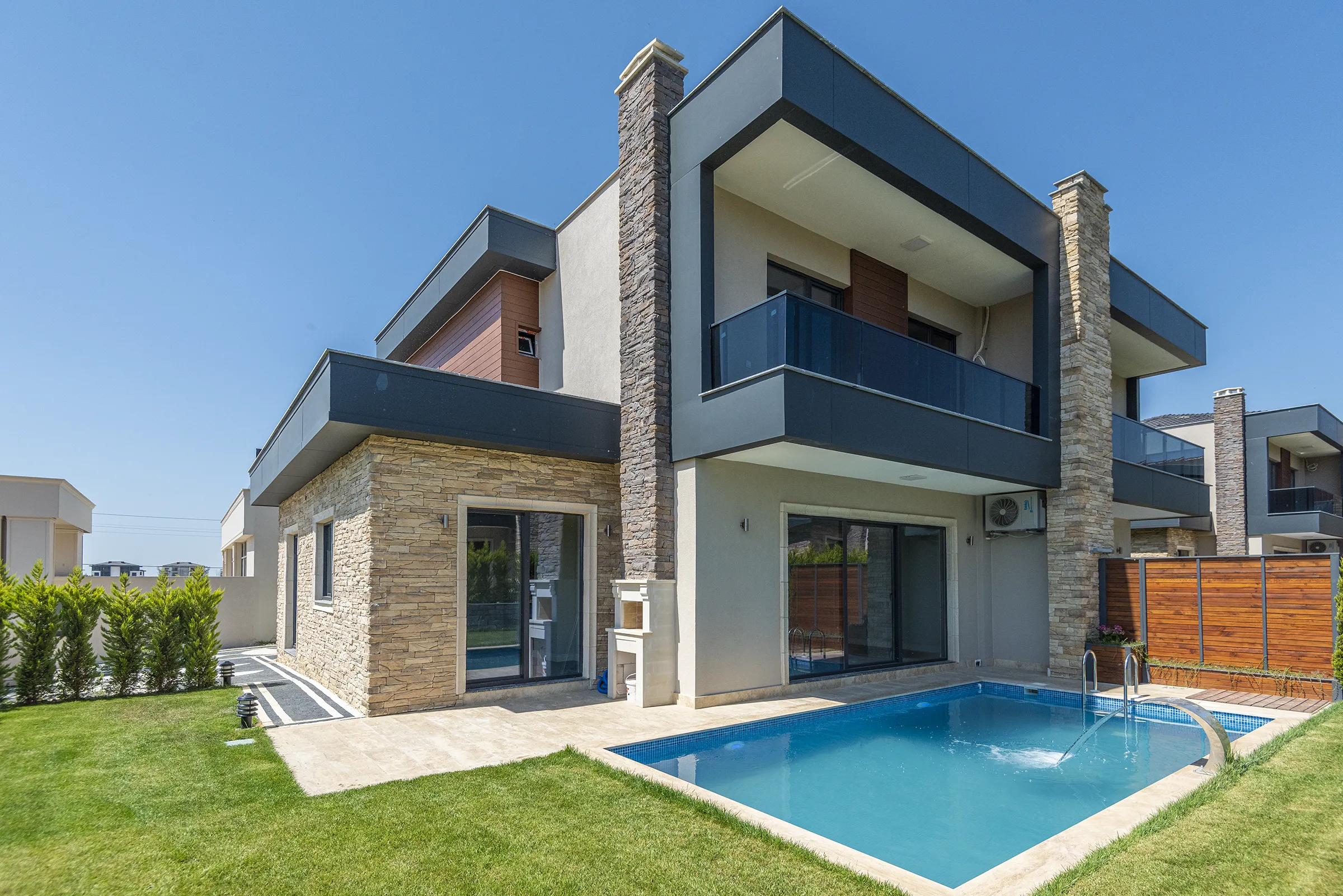 İnka kültür taşı Kum modern villa cephe kaplama