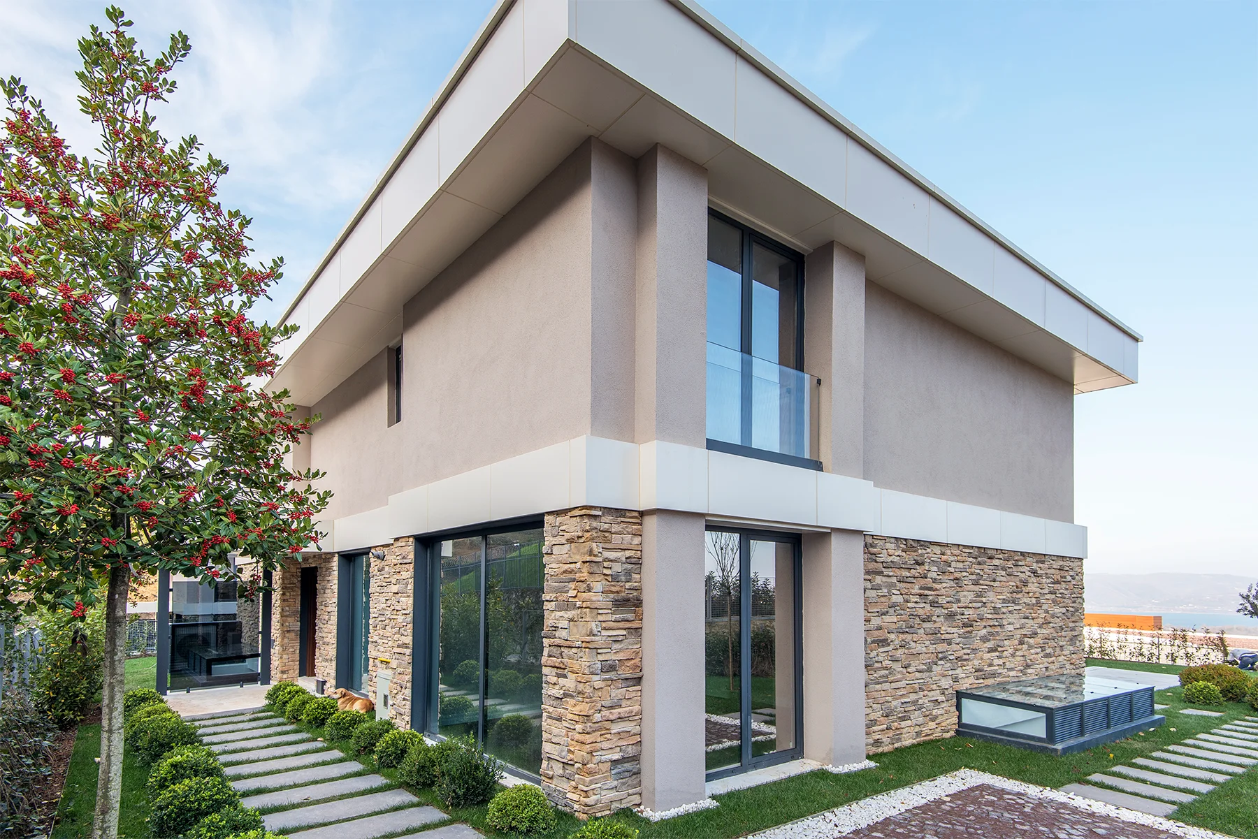 Kronos kültür taşı toscano villa duvarlari