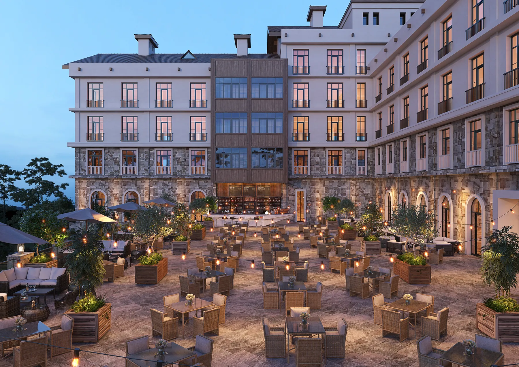 Petra kültür taşı otel ve kafe uygulaması