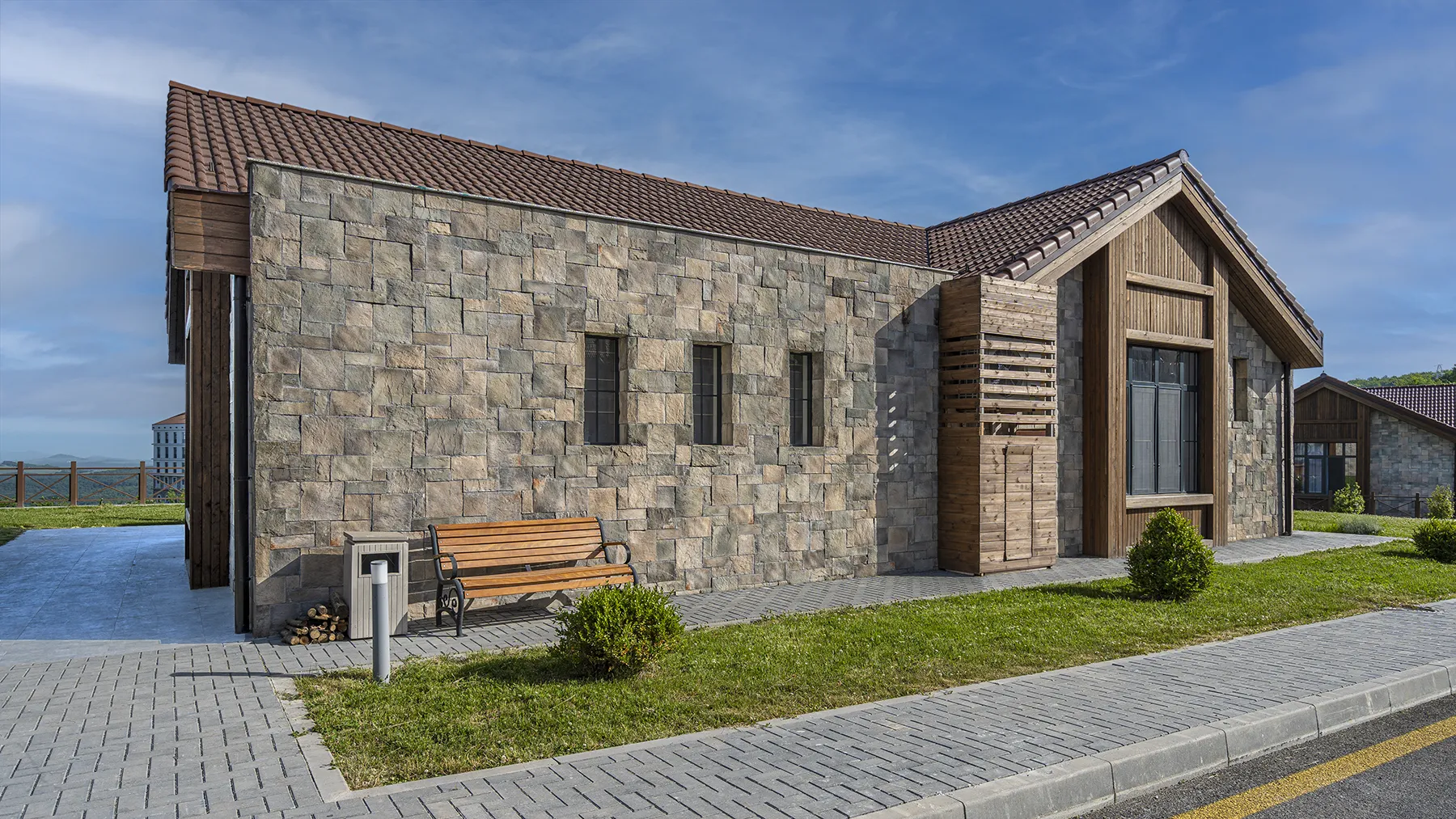 Petra kültür taşı villa cephe kaplaması