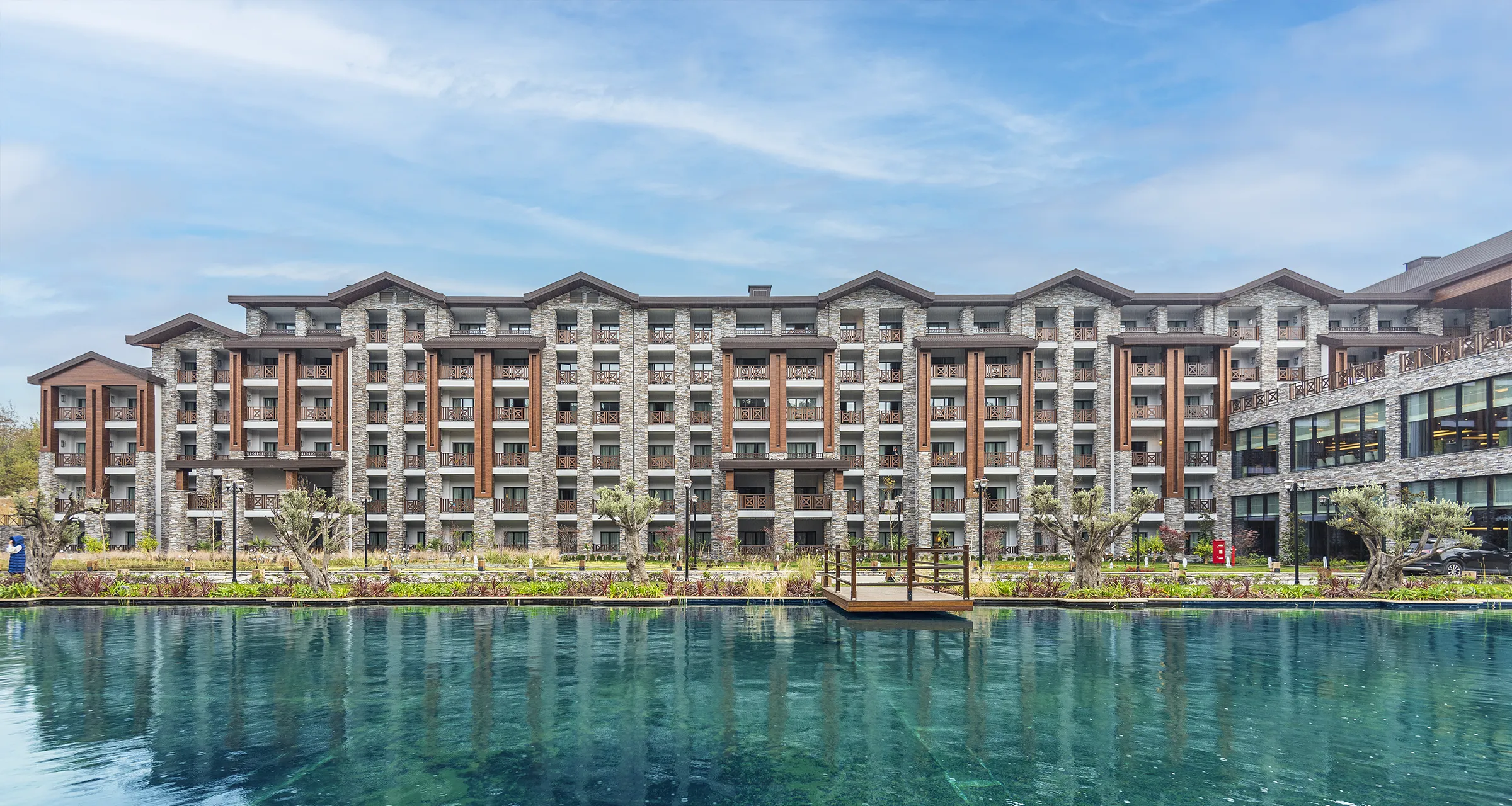 Sierra otel dış cephe taş kaplama modeli