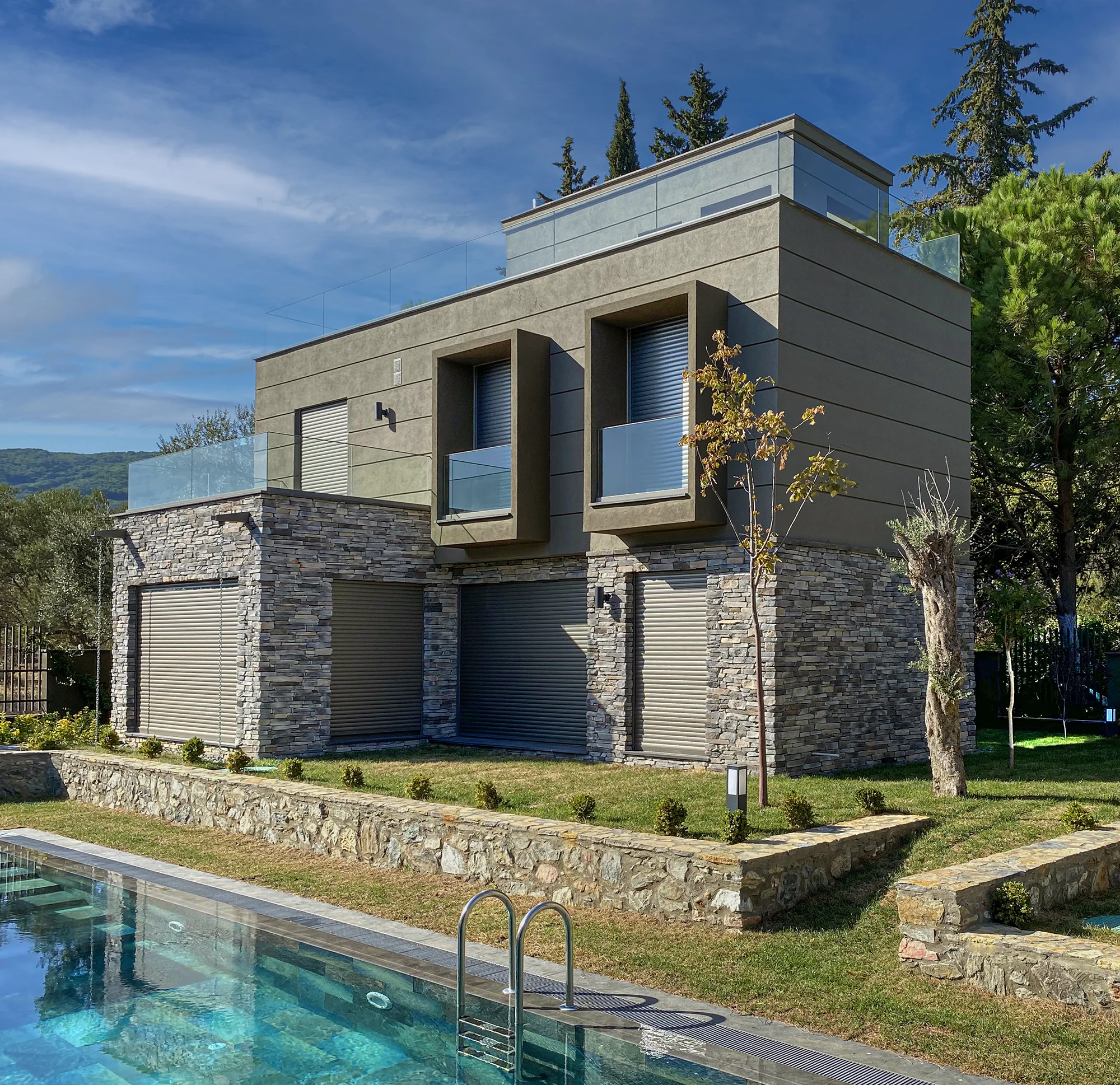Sierra villa dış duvar taşı modeli