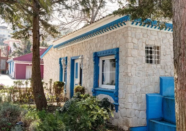 Troy İnci dekoratif taş kaplama yüzey görünümü