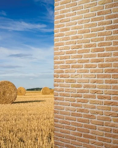 Granulbrick 20-30 kültür tuğlası dış cephe örneği