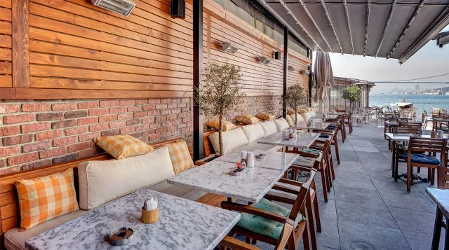 Granulbrick 50 kültür tuğlası kafe örneği
