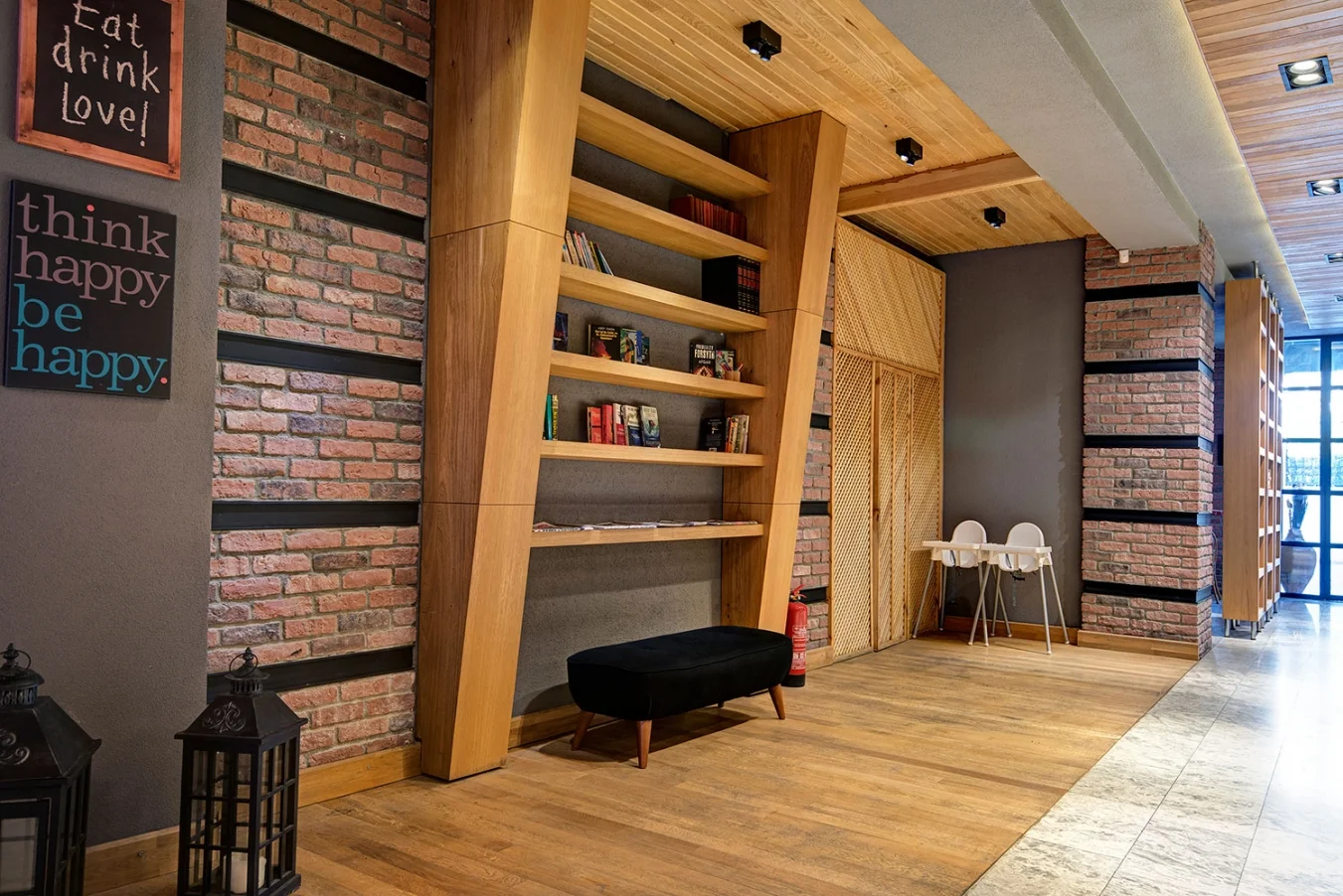 Granulbrick 50 kültür tuğlası duvar uygulaması örneği
