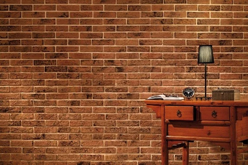 Slimfix kültür tuğlası duvar uygulaması örneği